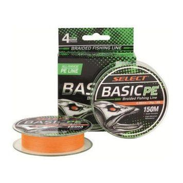 Шнур Select Basic PE 150m (оранж.) 0.08mm 8LB/4kg 1870.27.70 фото