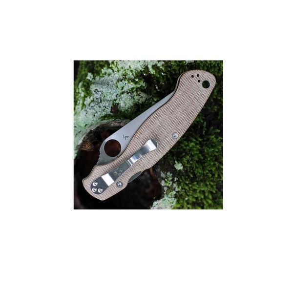 Нож Military 2 G-10 Spyderco Micarta /Brown/ 87.17.20 фото