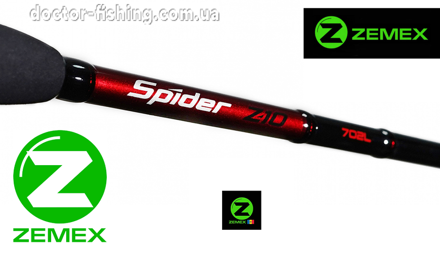 Спиннинг ZEMEX SPIDER Z-10 702L 2.13 м 3-15 g 8,80607E+12 фото