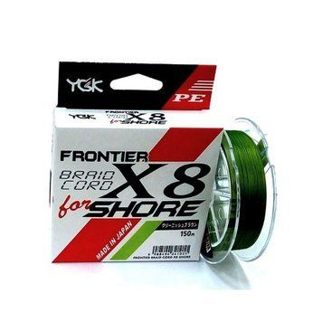 Шнур YGK Frontier Braid Cord X8 150m (зелёный) #0.8/0.148mm 14lb/6.3kg 5545.02.95 фото