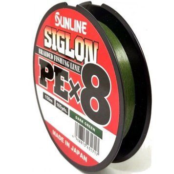 Шнур Sunline Siglon PE х8 150m (темн-зел.) #0.4/0.108mm 6lb/2.9kg 1658.09.73 фото