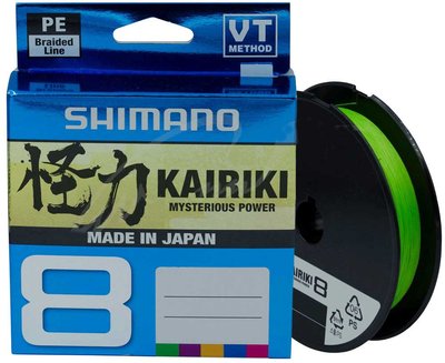 Shimano Шнур Kairiki 8 PE (Mantis Green) 150m 0.20mm 17.1kg 2266.96.94 фото