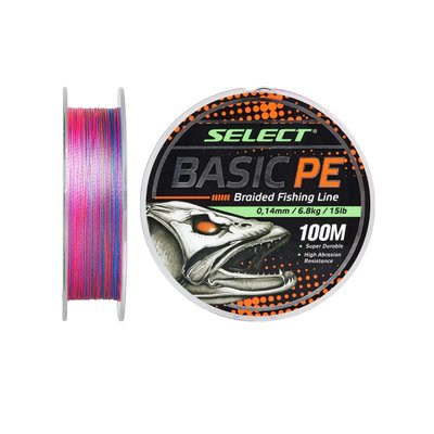 Шнур Select Basic PE 100m (Multicolor) 0.10mm 10lb/4.8kg 1870.30.79 фото