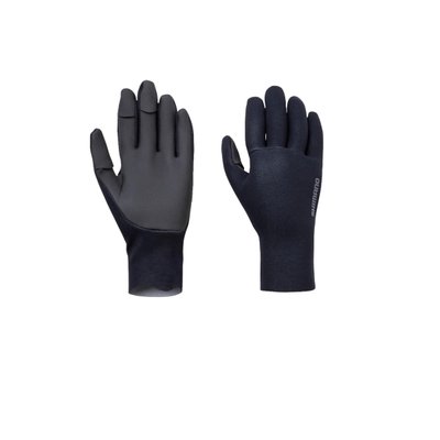 Рукавиці риболовні Shimano Chloroprene EXS 3 Cut Gloves black 2266.08.22 фото