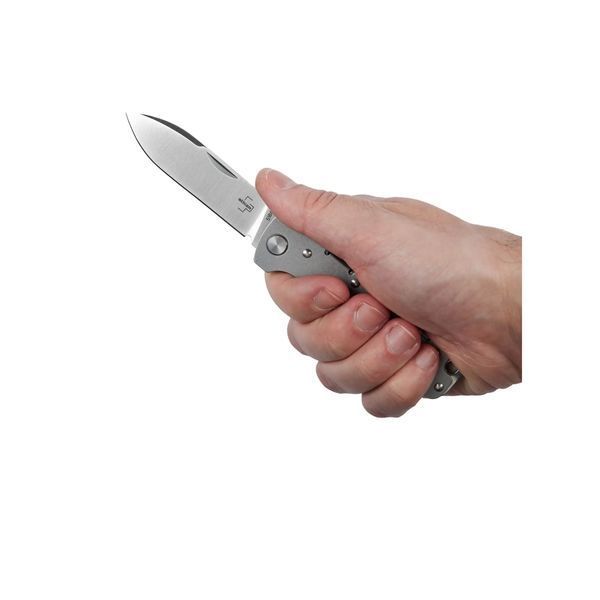 Ніж Plus Backlock Drop-Point Boker Atlas /grey/ 2373.10.91 фото
