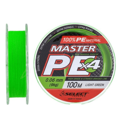 Шнур Select Master PE 100m (салат.) 0.10мм 13кг (Шнур) 1870.17.02 фото