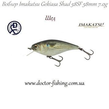 Imakatsu NEW Gekiasa Shad 58SF 58mm 7.0g #888 (0.5m) 1452.16.92 фото